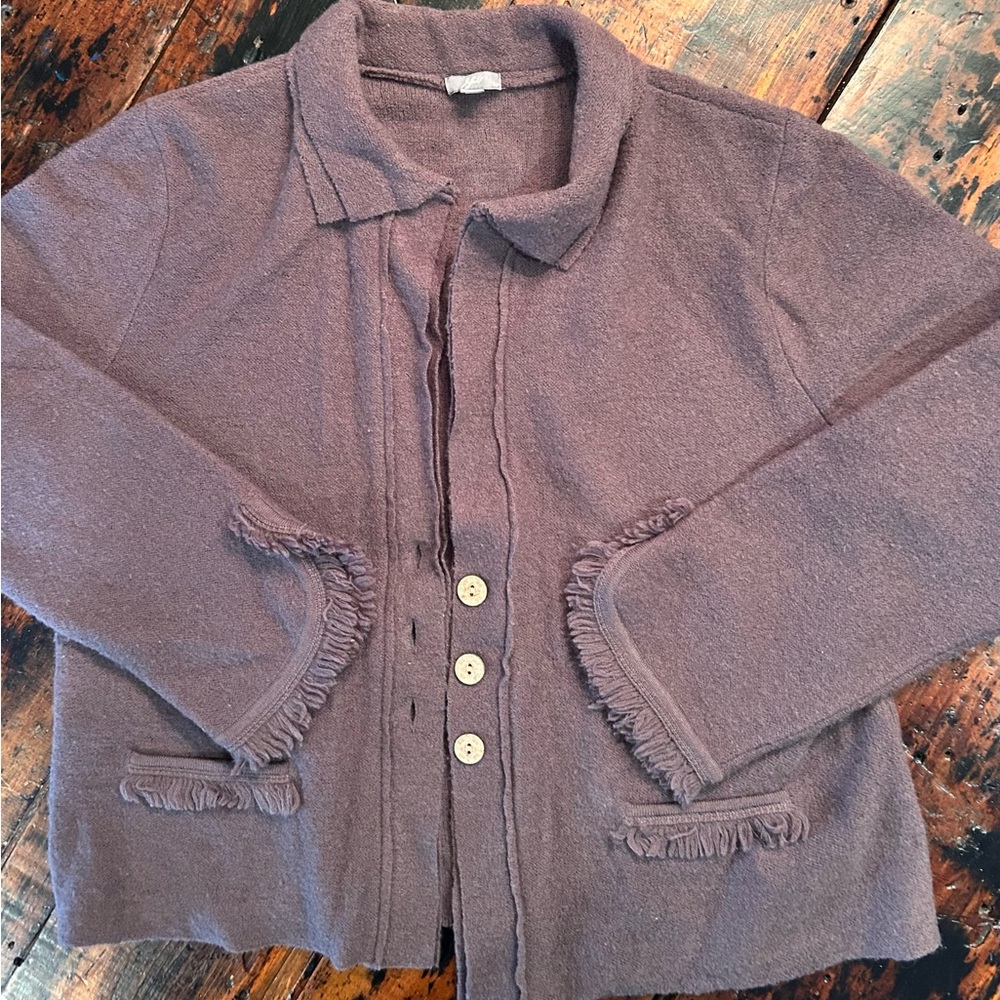 J. Jill Purple Knit Sweater